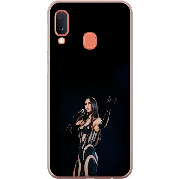 Samsung Galaxy A20e Läpinäkyvä kuori Dua Lipa – Pop Star