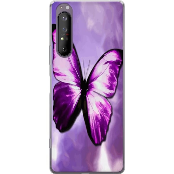 Sony Xperia 1 II Gjennomsiktig deksel Fjäril