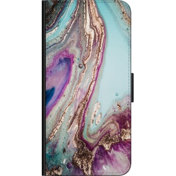 Kompatibelt Lommeboketui til OnePlus 9 Pro Lila marmor