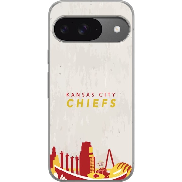 Google Pixel 9 Gennemsigtig cover Kansas City Chiefs