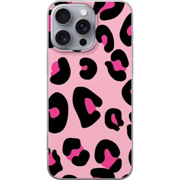 Apple iPhone 16 Pro Max Gennemsigtig cover Leopard Mønster