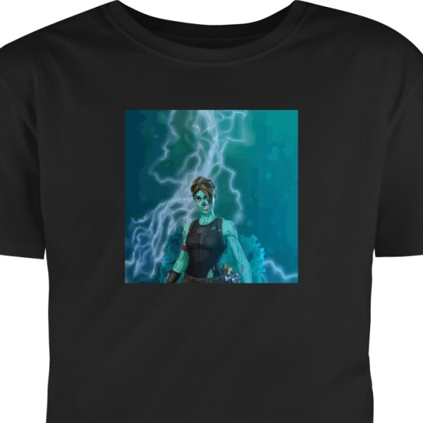 Barn T-shirt Fortnite - Ghoul Trooper svart 5-6 År