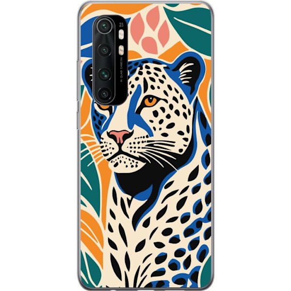 Xiaomi Mi Note 10 Lite Gjennomsiktig deksel Majestetisk Leopar