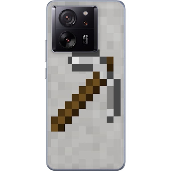 Xiaomi 13T Läpinäkyvä kuori Minecraft Työkalut