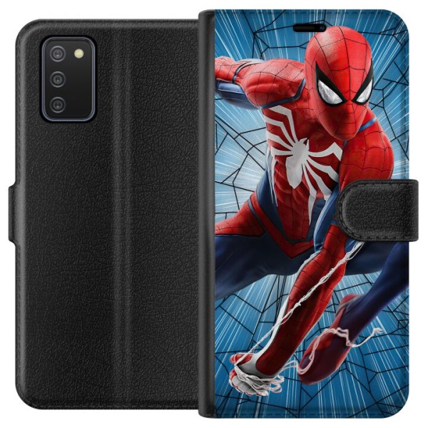 Samsung Galaxy A02s Lommeboketui Spiderman