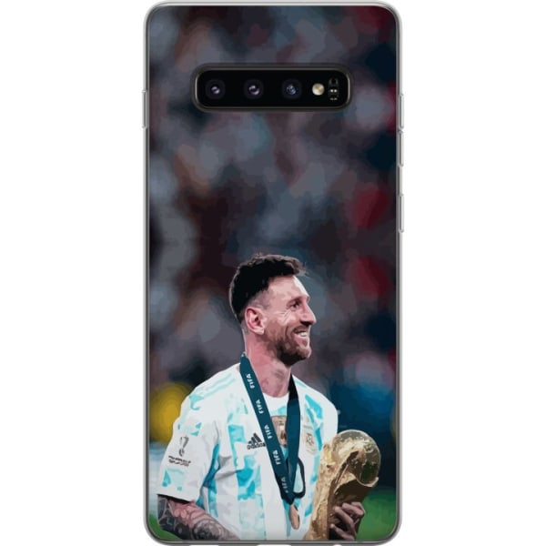 Samsung Galaxy S10 Läpinäkyvä kuori Messi