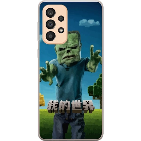Samsung Galaxy A33 5G Genomskinligt Skal A Minecraft Movie