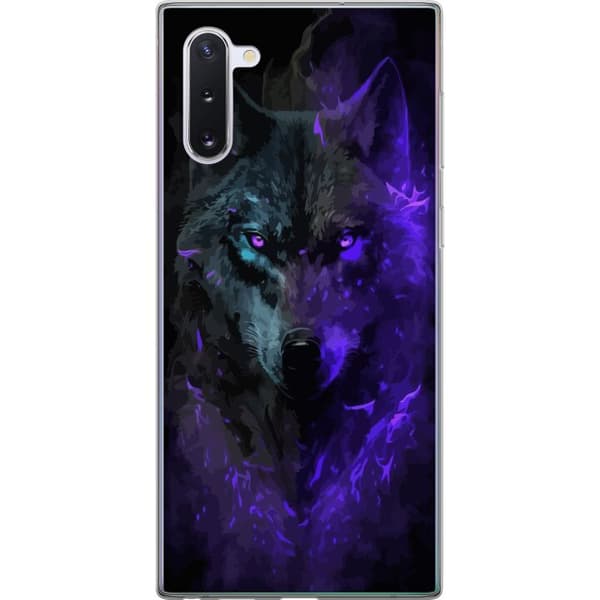 Kompatibelt Mobildeksel til Samsung Galaxy Note10 Ulve Lilla