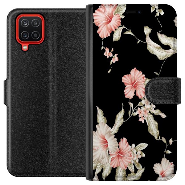 Samsung Galaxy A12 Plånboksfodral Blommor