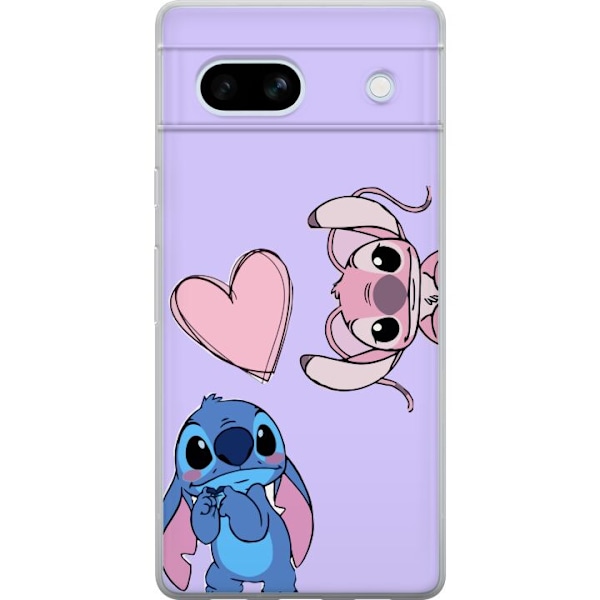 Google Pixel 7a Läpinäkyvä kuori Stitch Mode