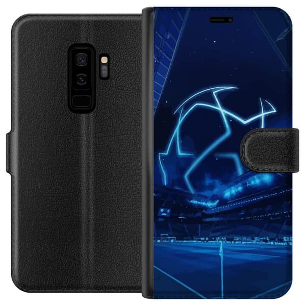 Kompatibel Tegnebogsetui til Samsung Galaxy S9+ Blå Bold
