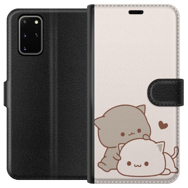 Samsung Galaxy S20+ Lompakkokotelo Kawaii Söpö Kissat