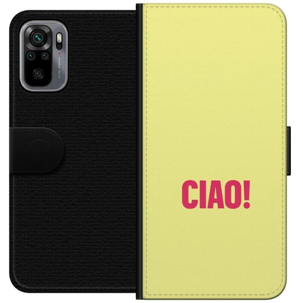 Kompatibel Tegnebogsetui til Xiaomi Redmi Note 10S Rose CIAO gul
