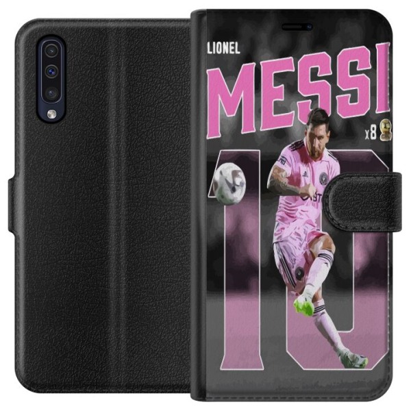 Samsung Galaxy A50 Plånboksfodral Lionel Messi - Rosa