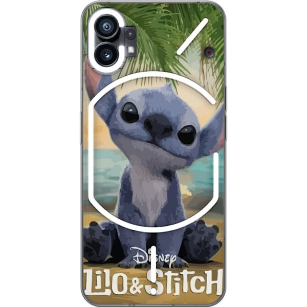 Nothing Phone (1) Genomskinligt Skal Stitch Kärleksfull – Med Hjärtan & Kawaii-känsla
