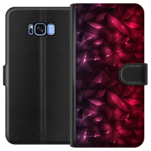 Kompatibelt Plånboksfodral till Samsung Galaxy S8 Tempting Red