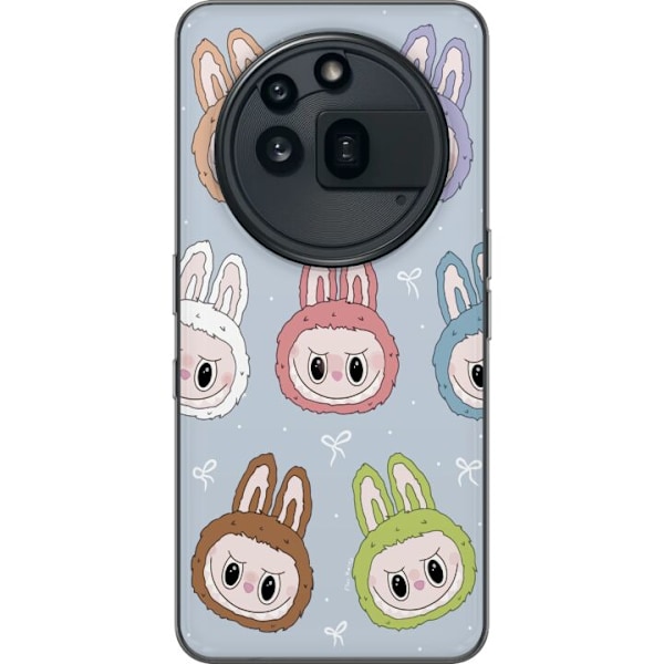 Nothing Phone (3a) Pro Läpinäkyvä kuori Pastel Labubu