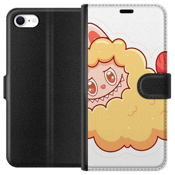 Apple iPhone 6s Plånboksfodral Labubu Tvättbjörn Pop Mart Figur Samlarobjekt Söt Design Populärt Motiv Art Toy Kreativ Figurserie