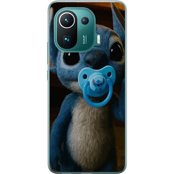 Xiaomi Mi 11 Pro Läpinäkyvä kuori Stitch & Napp - vauvateema söpöllä hahmolla