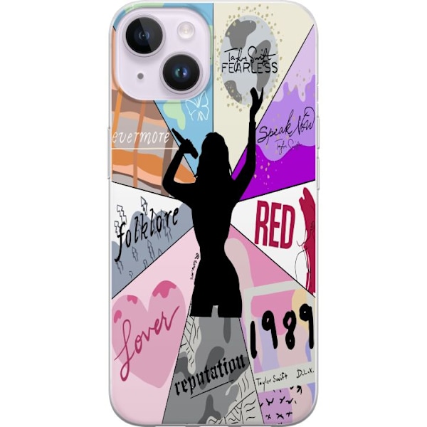 Apple iPhone 14 Genomskinligt Skal taylor swift