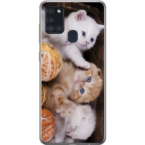 Samsung Galaxy A21s Gennemsigtig cover Katte