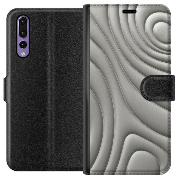 Huawei P20 Pro Lompakkokotelo Hopea-aallot