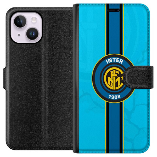 Apple iPhone 15 Plus Lompakkokotelo Inter Milan