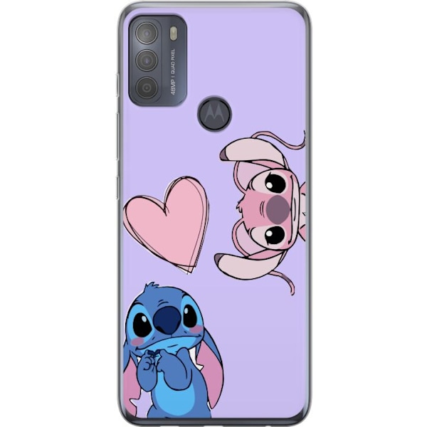 Motorola Moto G50 Genomskinligt Skal Stitch Mode
