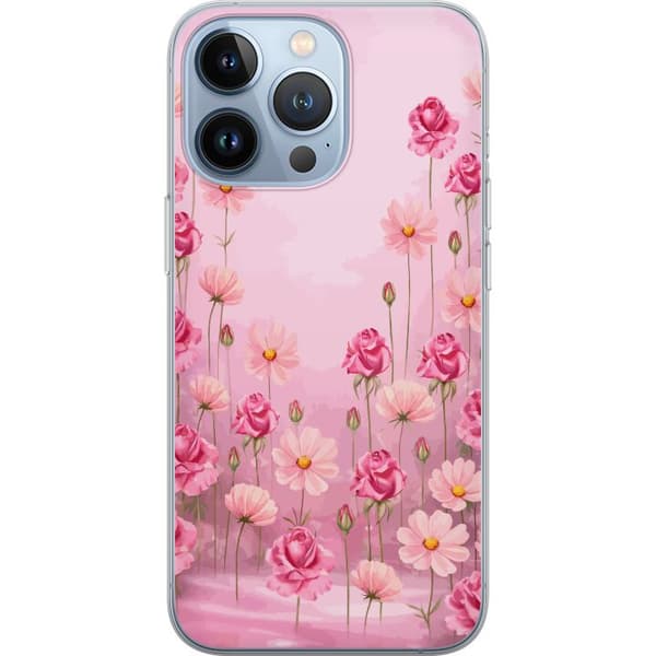Kompatibel Mobilcover til Apple iPhone 13 Pro Kronbladsdrøm Blød blush