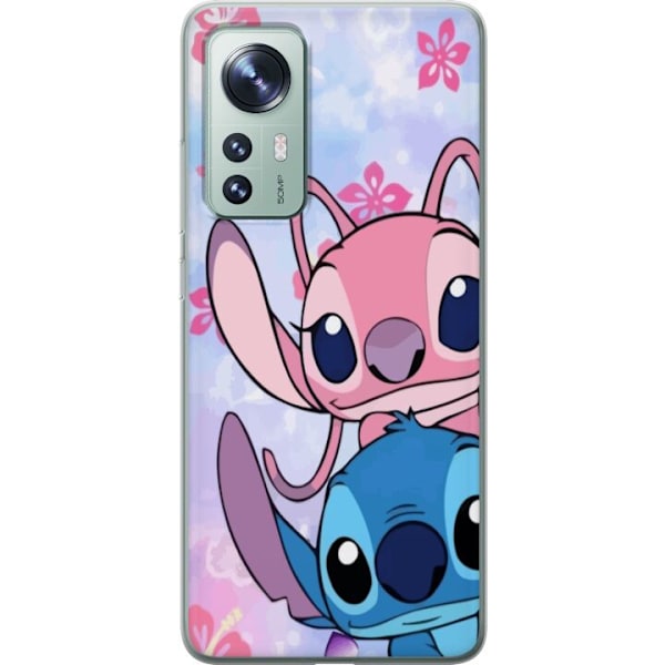Xiaomi 12 Läpinäkyvä kuori Stitch & Angel