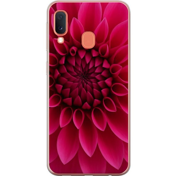 Samsung Galaxy A20e Läpinäkyvä kuori Rosecore