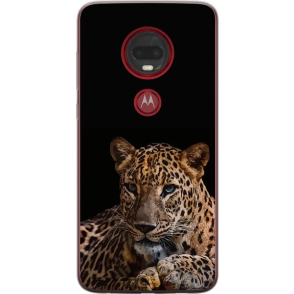 Motorola Moto G7 Plus Gennemsigtig cover Leopard