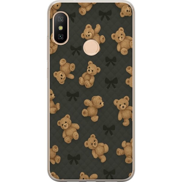Xiaomi Redmi 6 Pro Genomskinligt Skal Teddy Hugs