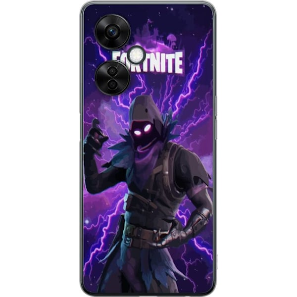 OnePlus Nord CE3 Läpinäkyvä kuori Fortnite Raven