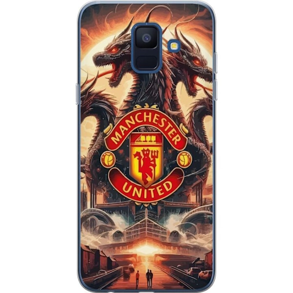 Samsung Galaxy A6 (2018) Gennemsigtig cover Manchester United