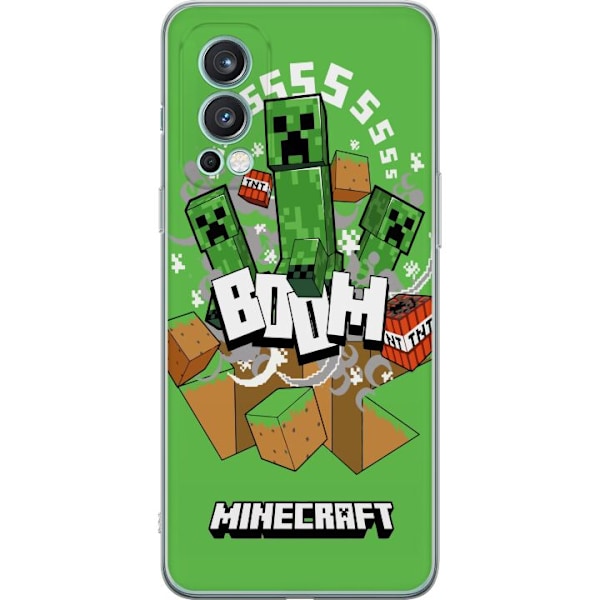 OnePlus Nord 2 5G Läpinäkyvä kuori Minecraft Boom