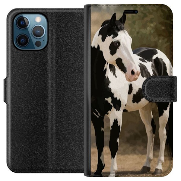 Apple iPhone 12 Pro Plånboksfodral Vacker Häst – elegant i