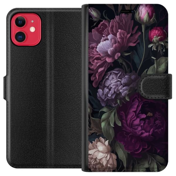 Kompatibel Tegnebogsetui til Apple iPhone 11 Blomster