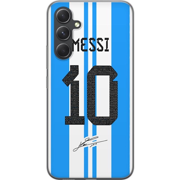 Samsung Galaxy S24 FE Genomskinligt Skal Lionel Messi (Argenti