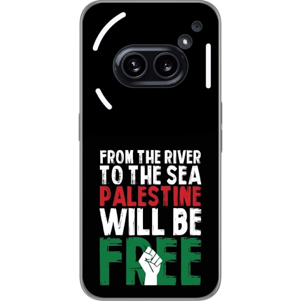 Nothing Phone (2a) Plus Läpinäkyvä kuori Vapauta Palestiina