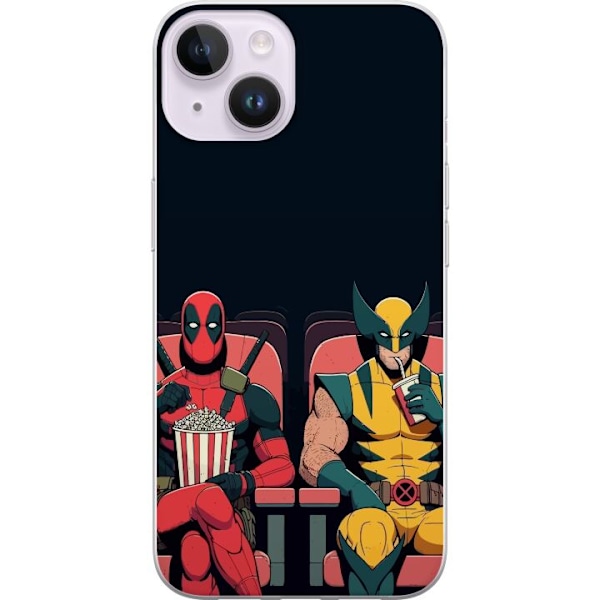 Apple iPhone 15 Genomskinligt Skal Deadpool & Wolverine