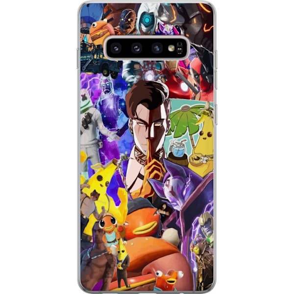 Samsung Galaxy S10+ Gennemsigtig cover Fortnite