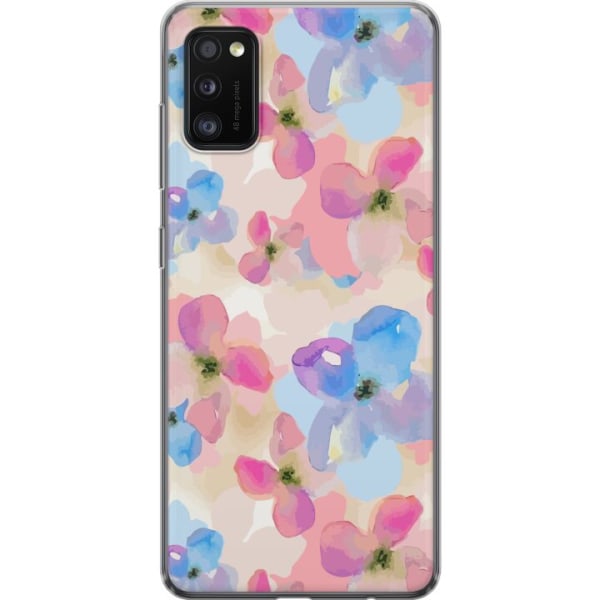 Samsung Galaxy A41 Gennemsigtig cover Blomsterlykke