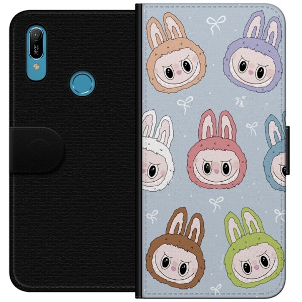 Huawei Y6 (2019) Lompakkokotelo Tähtikuvioitu hirviöasenne