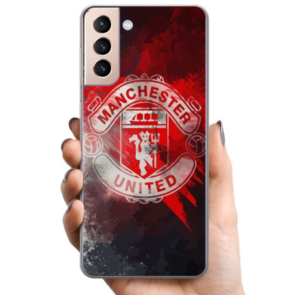 Samsung Galaxy S21 TPU Matkapuhelimen kuori Manchester United