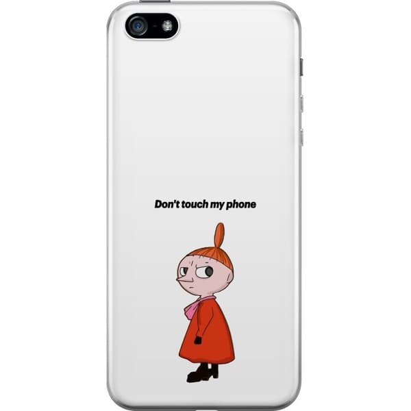 Kompatibelt Mobildeksel til Apple iPhone 5 Don't Touch My Phone hvit
