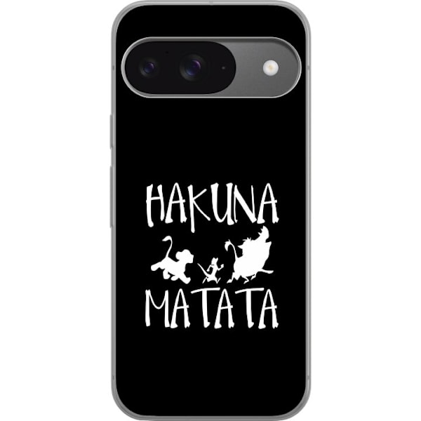 Google Pixel 9 Läpinäkyvä kuori Hakuna Matata