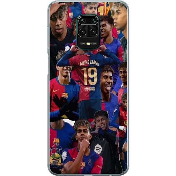 Xiaomi Redmi Note 9 Pro Läpinäkyvä kuori Lamine Yamal mobiilikotelo jalkapallofaneille