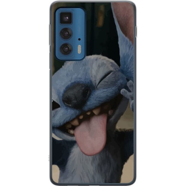 Motorola Edge 20 Pro Läpinäkyvä kuori Stitch Söpö Alien - Sininen Suosikki Ulkoavaruudesta