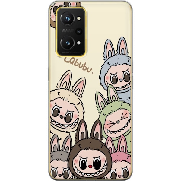 Realme GT Neo 3T Läpinäkyvä kuori Labubu Pastel Collection